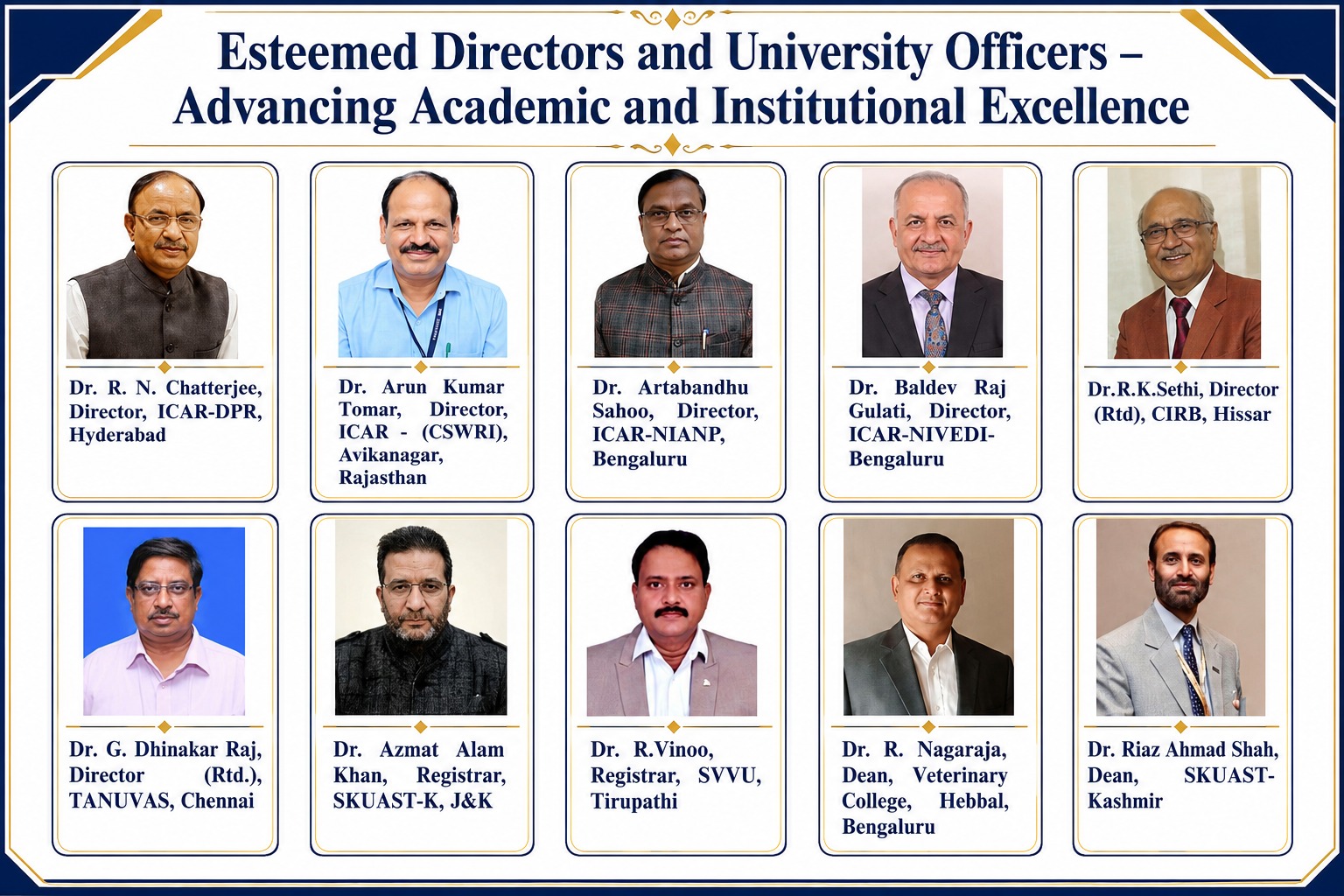 Esteemed Directors and University Officers - Group 1